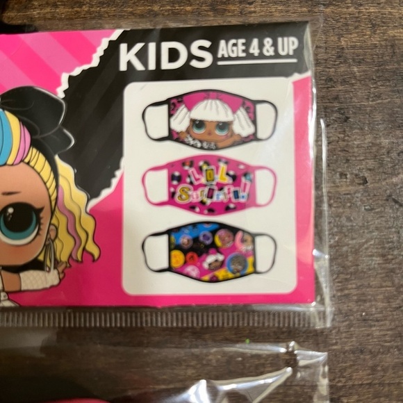 💖 LOL Surprise! Kids Cloth Face Masks | Set of Three - Picture 2 of 3